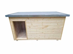 Psí bouda XL – zateplená dřevěná bouda pro psa, 150×80×80 cm